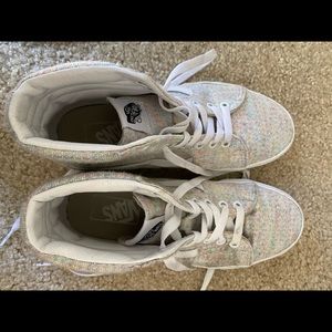 Vans high top multi colored sneaker